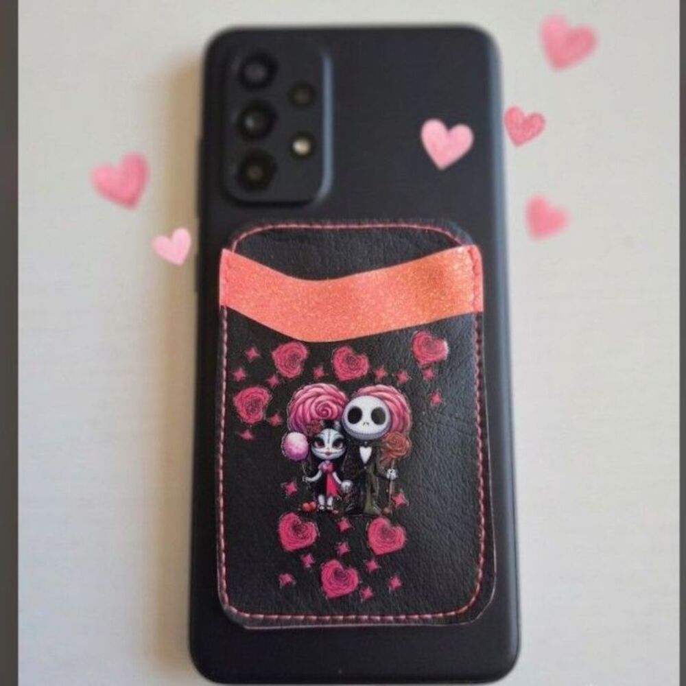 Handcrafted Adhesive 2-Slot Phone Wallet - Slim Card Holder for Mobile Devices